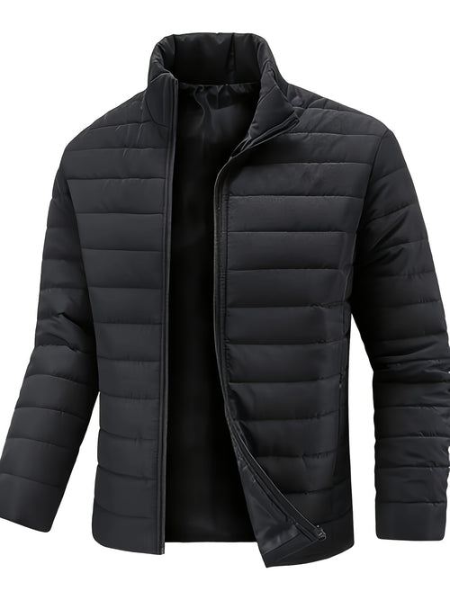 Clement | Quilted Bomber Jacket with Stand Collar for Men