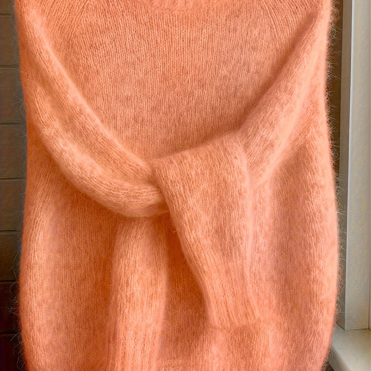 Rieke | Ribbed Knit Sweater with Tie Detail for Women