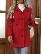 Madelief | Belted Notch-Lapel Tailored Coat for Women