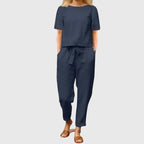 Pippa Grace | Drawstring Waist Two-Piece Summer Set for Women