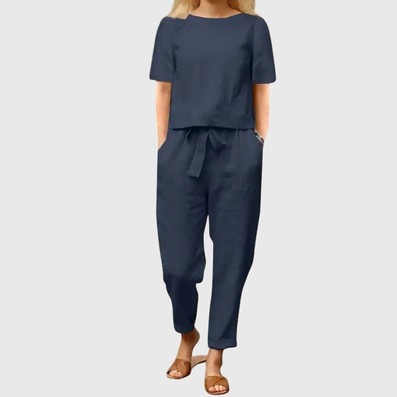 Pippa Grace | Drawstring Waist Two-Piece Summer Set for Women