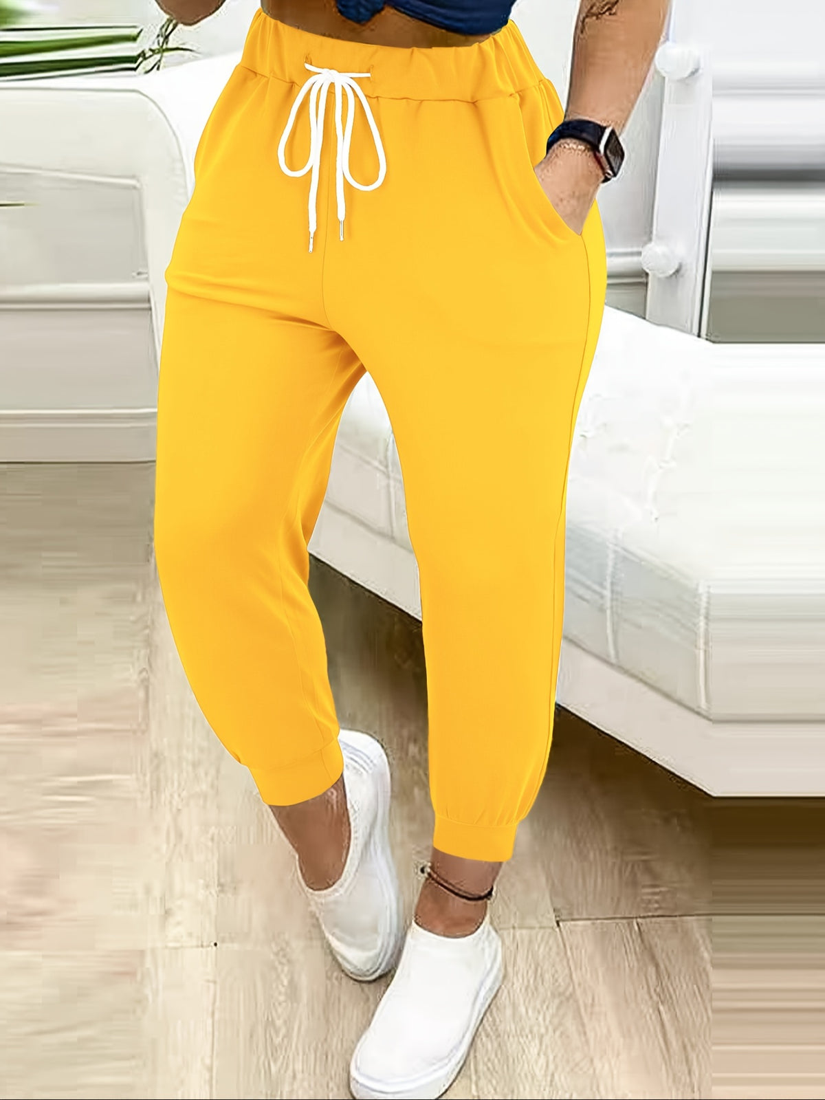Bettina | Drawstring High-Waist Sweatpants with Pockets for Women