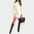 Cadence | Oversized Turtleneck Sweater Dress for Women