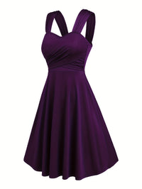 Clementine | Sleeveless Cross-Strap A-Line Homecoming Dress
