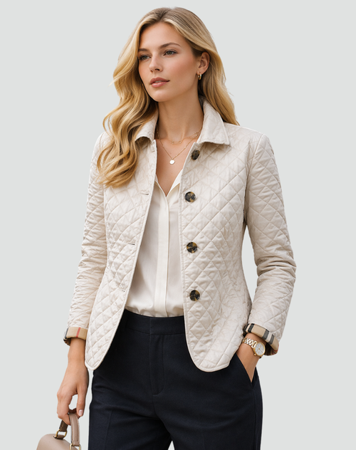 Cilla | Quilted Button-Front Longline Jacket for Women