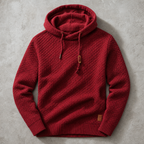 Theophile | Waffle-Knit Cowl-Neck Hoodie for Men