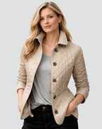 Cilla | Quilted Button-Front Longline Jacket for Women
