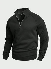 Wells | Half-Zip Ribbed Sweater for Men