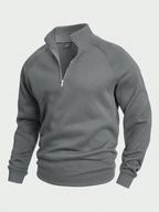 Wells | Half-Zip Ribbed Sweater for Men