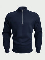 Wells | Half-Zip Ribbed Sweater for Men