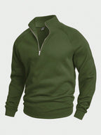 Wells | Half-Zip Ribbed Sweater for Men