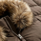 Loes Quilted Puffer Jacket with Ribbed Cuffs for Women