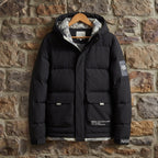 Sheldon | Hooded Puffer Jacket with Zip Front for Men