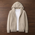 Paxton | Ribbed Kangaroo Pocket Zip-Up Hoodie for Men
