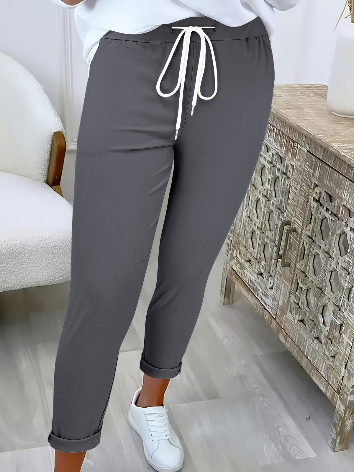 Britt | Drawstring Slim-Fit Sweatpants with Pockets for Women