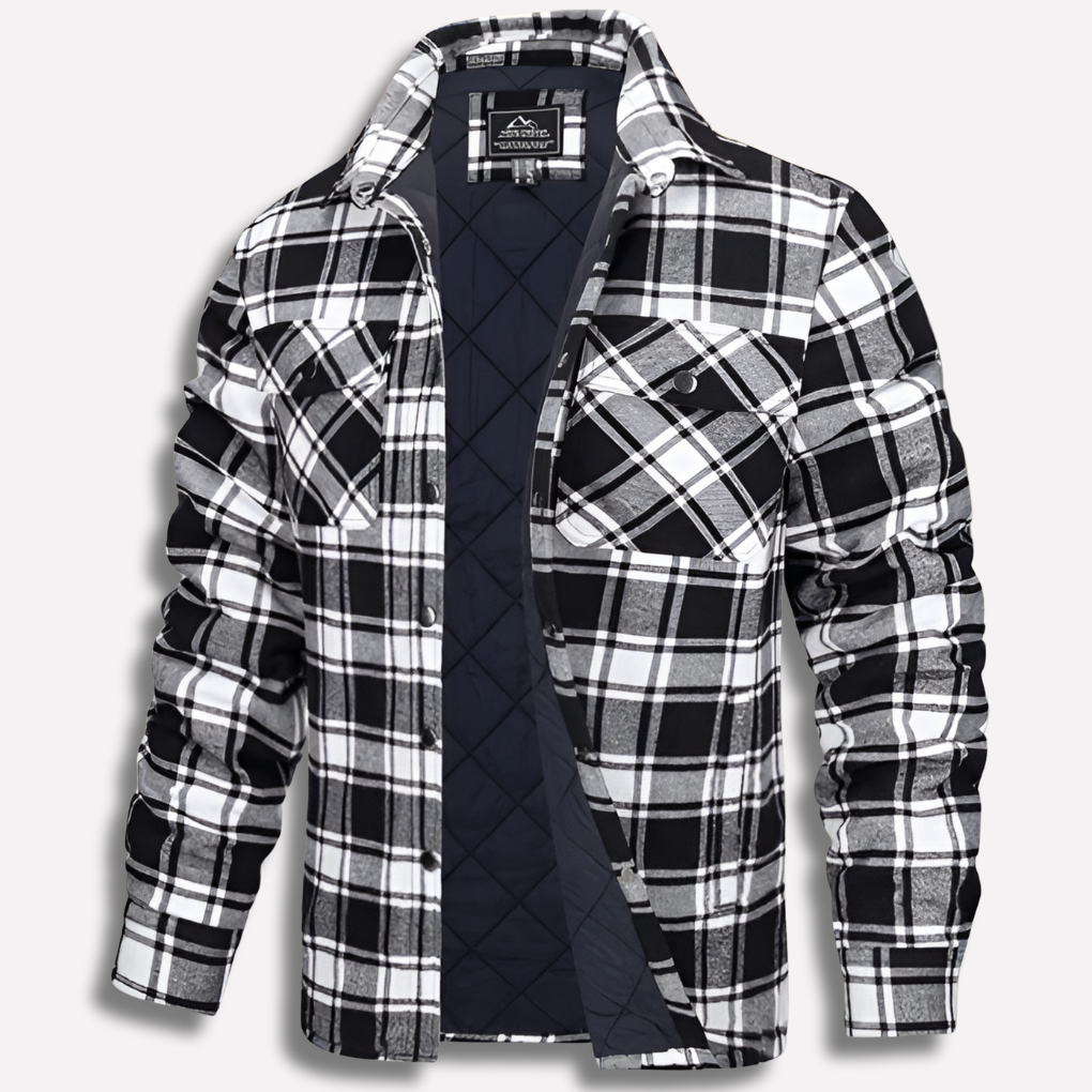 Rhys | Checkered Button-Front Flannel Shirt for Men