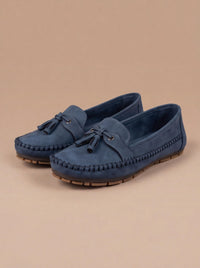 Odette | Tasseled Apron-Toe Moccasin Loafers for Women