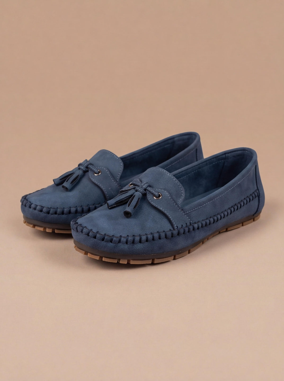 Odette | Tasseled Apron-Toe Moccasin Loafers for Women
