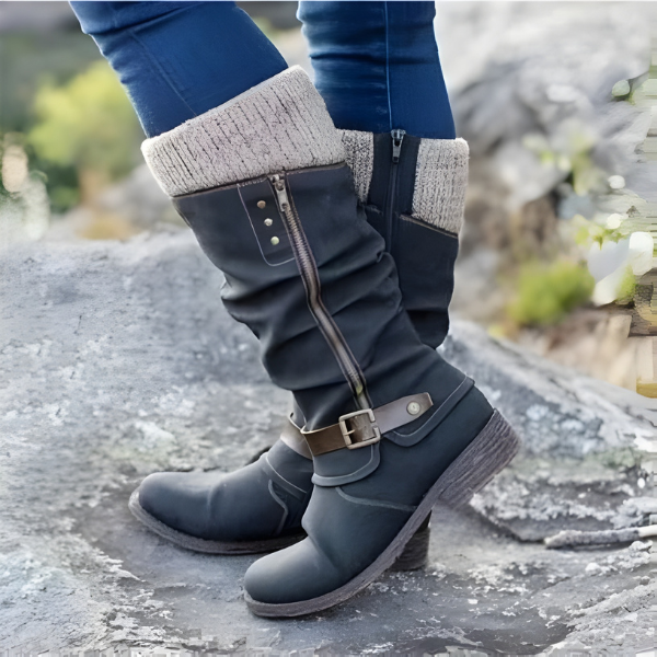 Doris | Side-Zip Quilted Winter Boots with Cushioned Support for Women