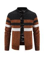 Nils | Ribbed Zip-Up Vest with Contrast Trim for Men