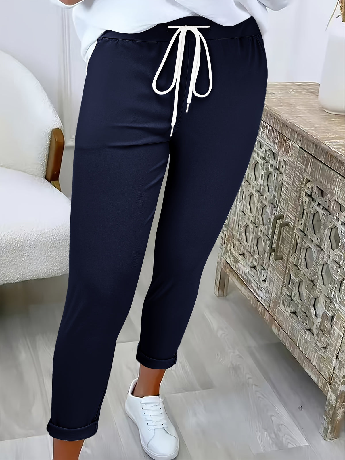 Britt | Drawstring Slim-Fit Sweatpants with Pockets for Women