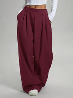 Candice | Pleated Wide Leg Baggy Sweatpants for Women