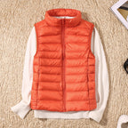 Karlijn | Quilted Zip-Front Puffer Vest with Stand Collar