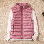 Karlijn | Quilted Zip-Front Puffer Vest with Stand Collar