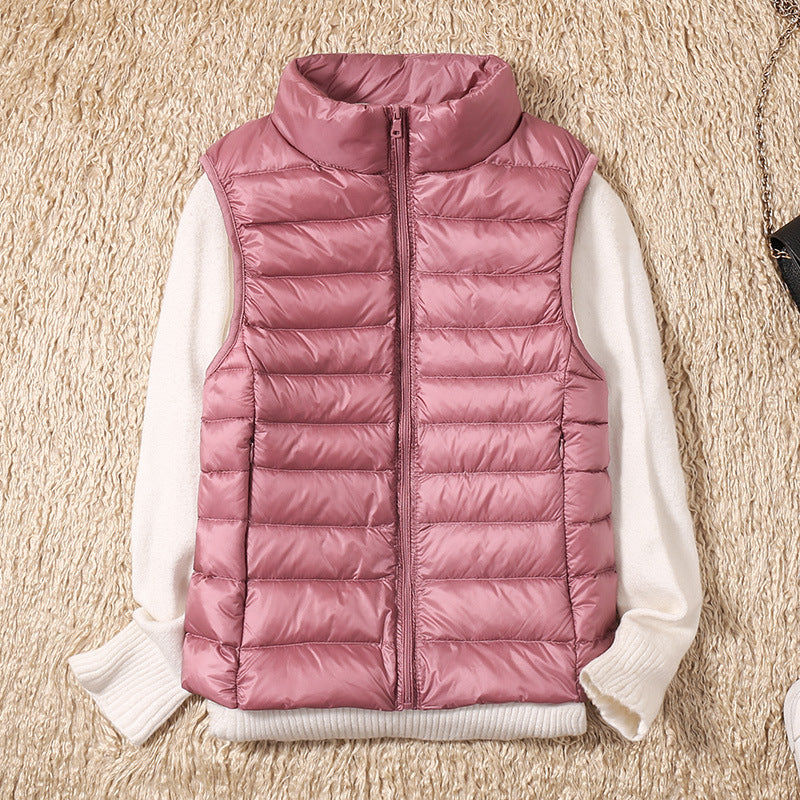 Karlijn | Quilted Zip-Front Puffer Vest with Stand Collar