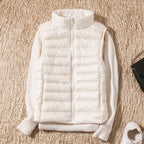 Karlijn | Quilted Zip-Front Puffer Vest with Stand Collar
