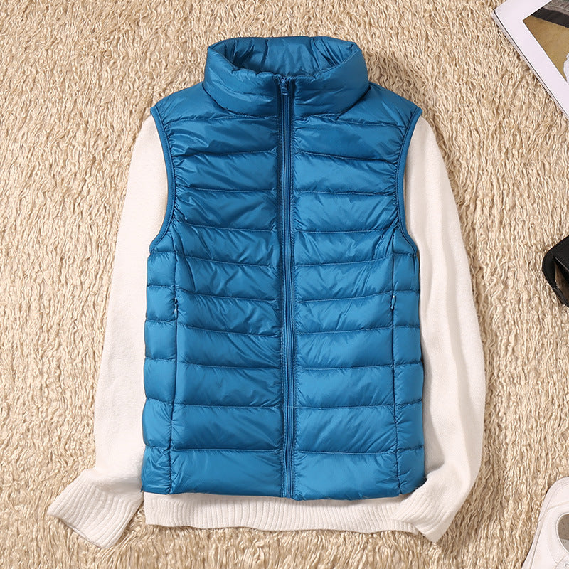 Karlijn | Quilted Zip-Front Puffer Vest with Stand Collar