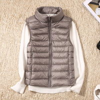 Karlijn | Quilted Zip-Front Puffer Vest with Stand Collar