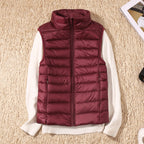 Karlijn | Quilted Zip-Front Puffer Vest with Stand Collar