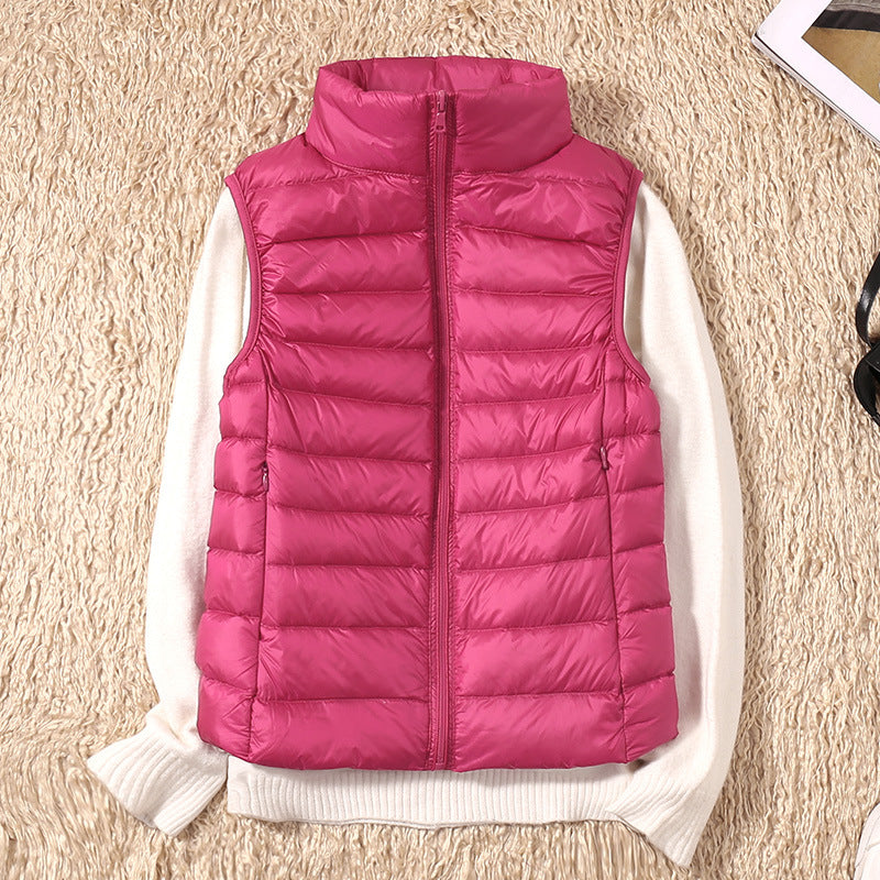 Karlijn | Quilted Zip-Front Puffer Vest with Stand Collar