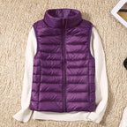 Karlijn | Quilted Zip-Front Puffer Vest with Stand Collar
