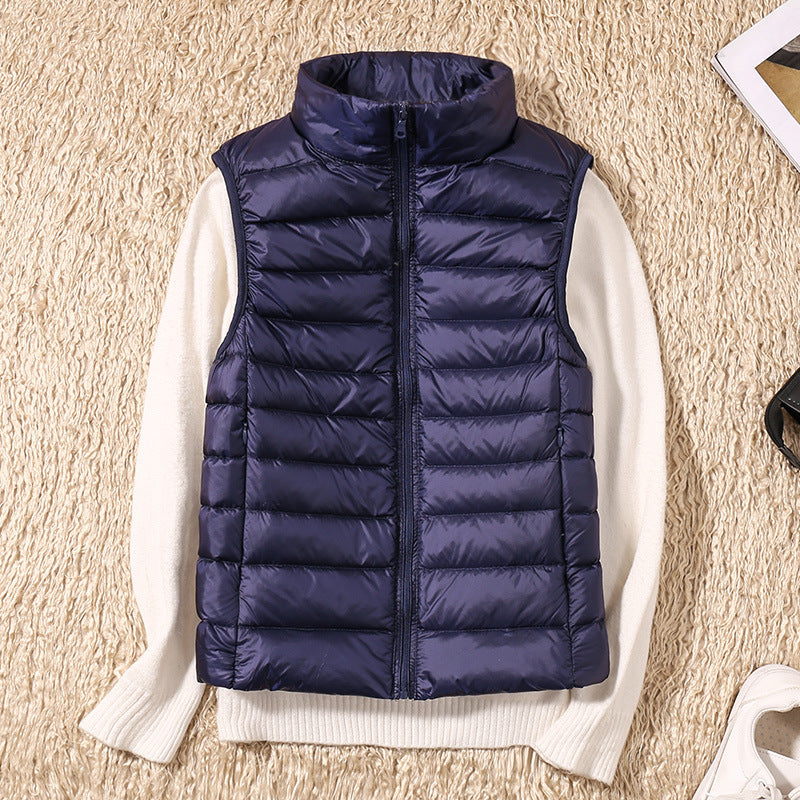 Karlijn | Quilted Zip-Front Puffer Vest with Stand Collar