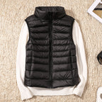 Karlijn | Quilted Zip-Front Puffer Vest with Stand Collar