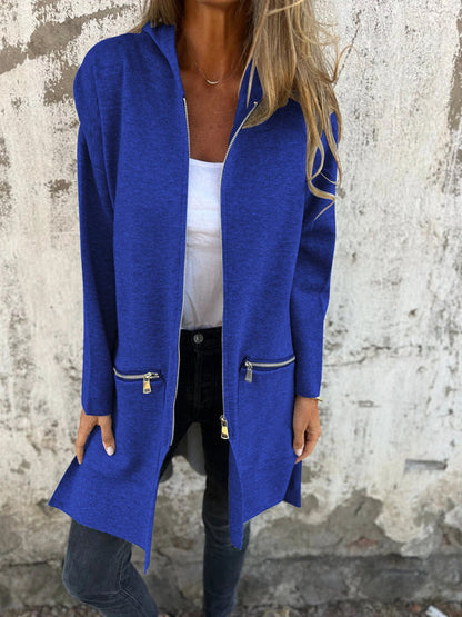 Kirsten | Hooded Zip-Up Cardigan with Long Sleeves for Women