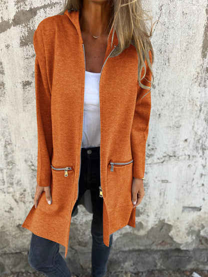 Kirsten | Hooded Zip-Up Cardigan with Long Sleeves for Women