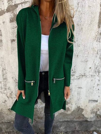 Kirsten | Hooded Zip-Up Cardigan with Long Sleeves for Women