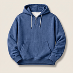 Dawson | Quarter-Zip Washed Hoodies with Ribbed Hem for Men