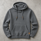 Theophile | Waffle-Knit Cowl-Neck Hoodie for Men