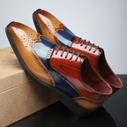 Lars | Two-Tone Wingtip Brogue Shoes for Men
