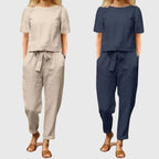Pippa Grace | Drawstring Waist Two-Piece Summer Set for Women