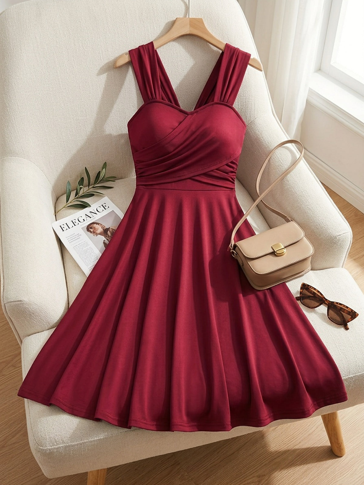 Clementine | Sleeveless Cross-Strap A-Line Homecoming Dress