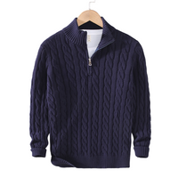 Alexander | Quarter-Zip Ribbed Knit Sweater for Men