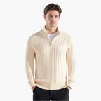 Alexander | Quarter-Zip Ribbed Knit Sweater for Men