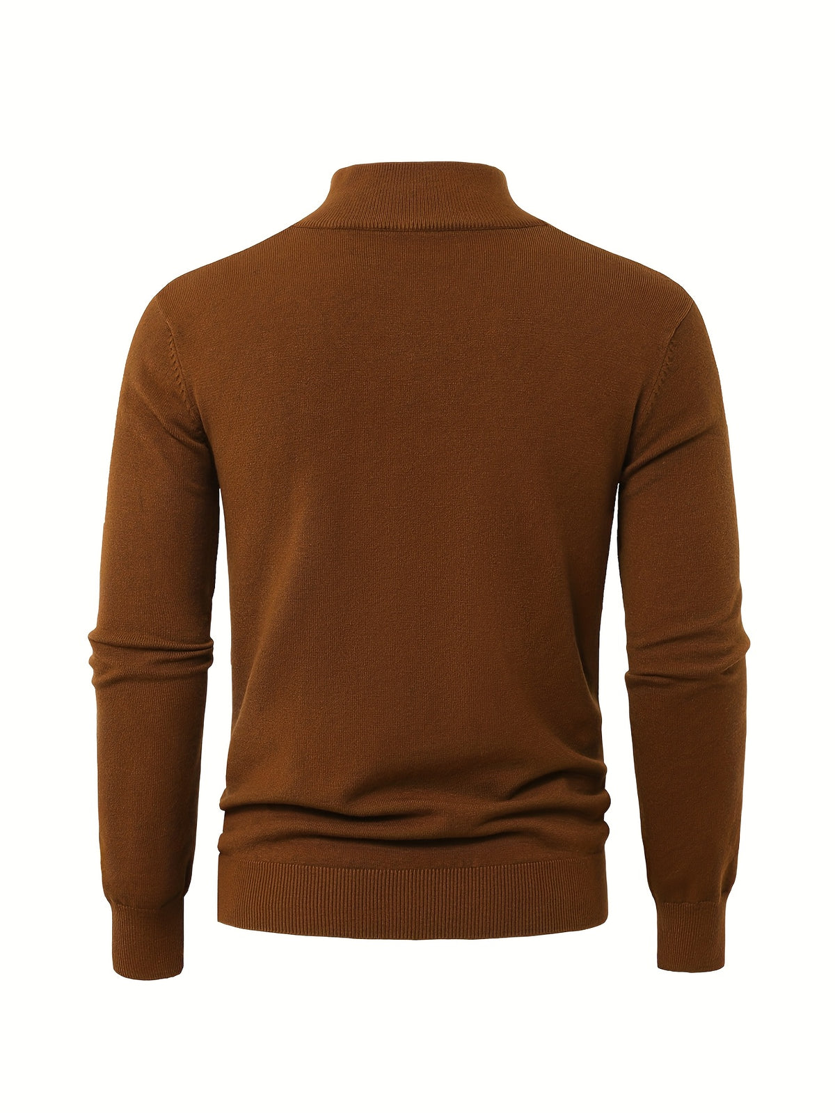 Anton | Ribbed Quarter-Zip Sweater with Stand Collar for Men