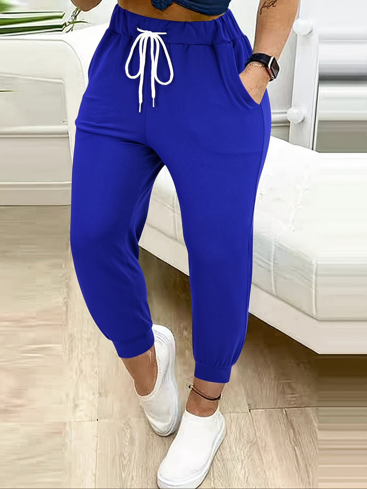 Bettina | Drawstring High-Waist Sweatpants with Pockets for Women