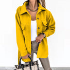 Melina | Double-Breasted Trench Coat with Lapel Collar for Women
